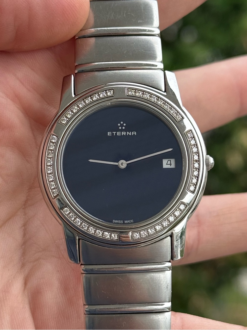 Vintage Eterna Galaxy Onix Dial  watch 
| 48 diamonds | 37.5 mm | Men’s